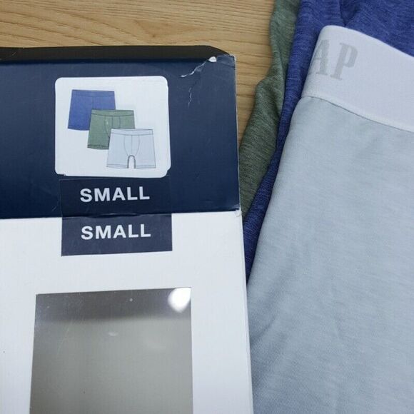 GAP Boxer Briefs Mens Small Blue Green 3-Pack 5" Breathe Contour Pouch Stretch - Picture 2 of 5